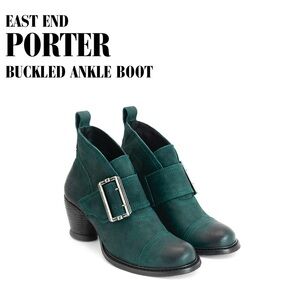 John Fluevog east end porter ankle boots green 7.5